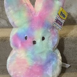 PEEPS Jumbo 16” Plush tie-dye pastel Marshmallow Easter Bunny Soft