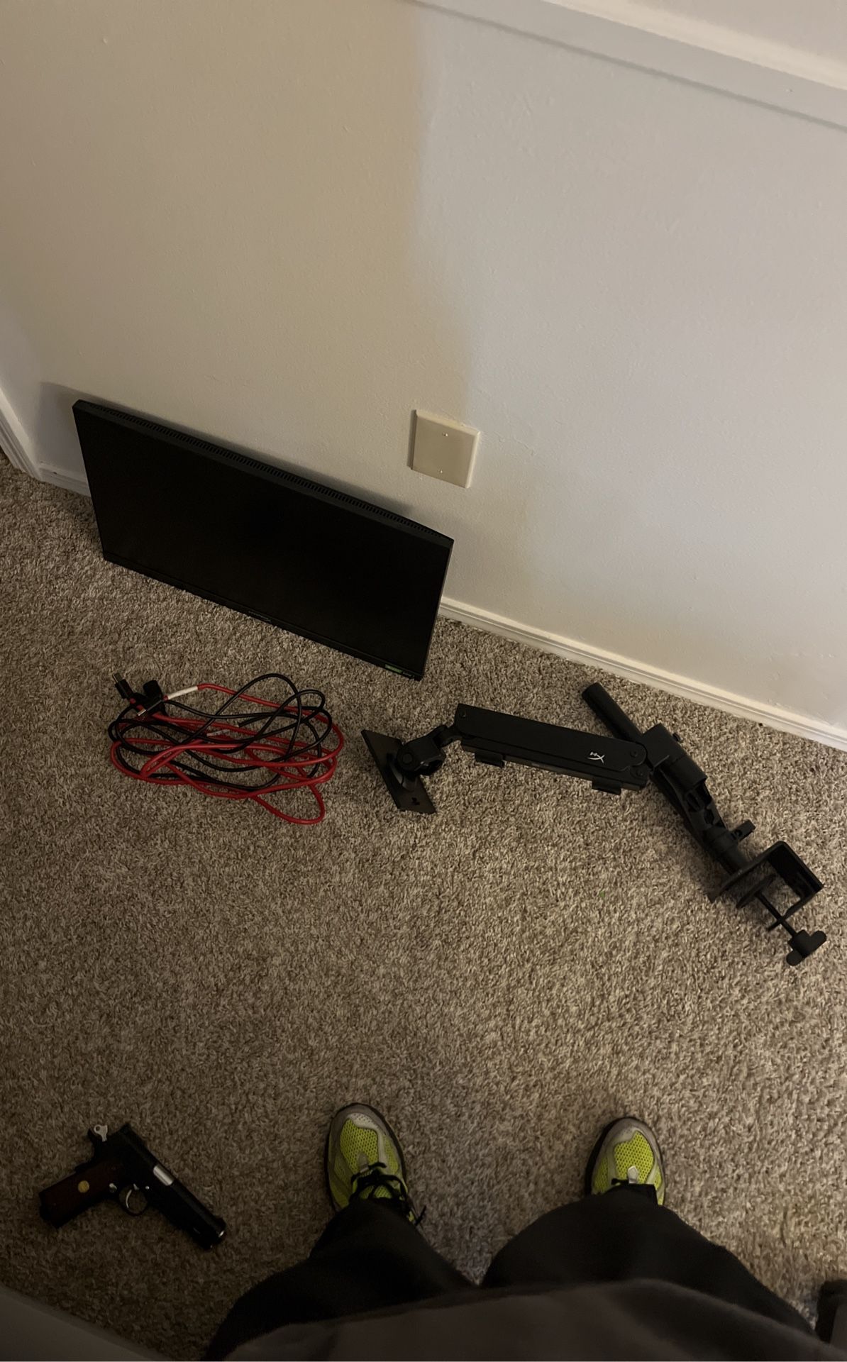 1080p 60 FPS gaming Monitor With Monitor arm Included .