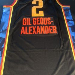 OKC Thunder Shai Gilgeuos Alexander Jerseys. New 