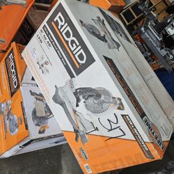 New Dual Bevel Ridgid 12" Miter Saw 3 Available 