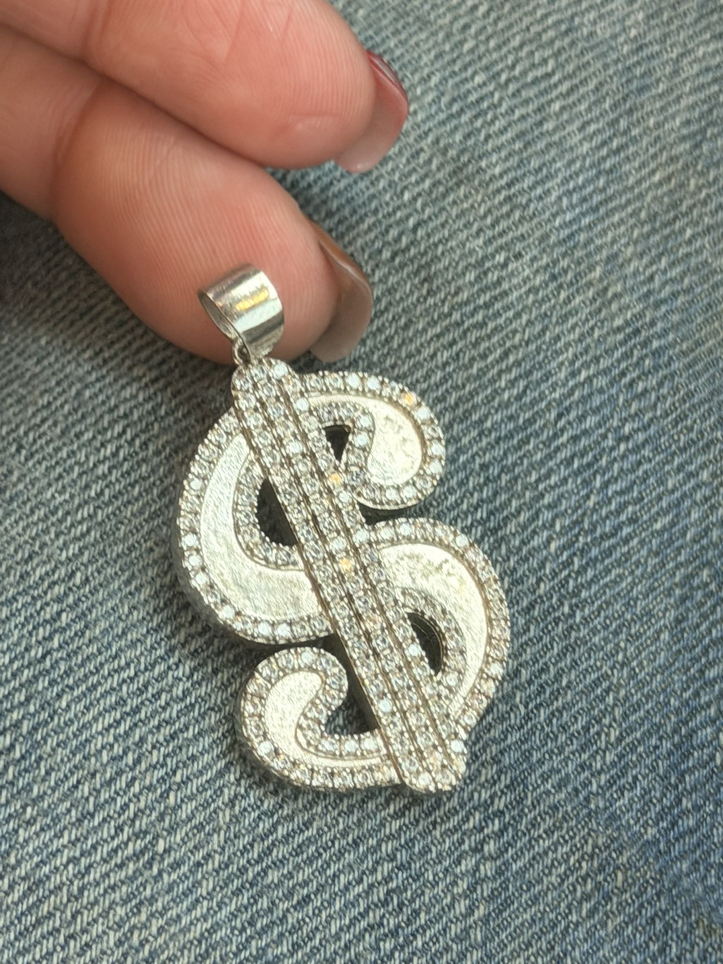 Large Silver pendant 925