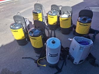 6 tornado  2 advanced cleaning solution backpack vacuums