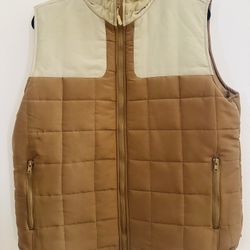 Nomad by Craft + Flow Quilted Vest – Tan & Brown – Men’s M