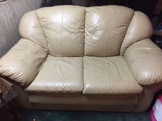 2 leather couches