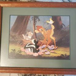 1997 Disney Bambi Lithograph 