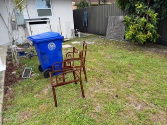 VINTAGE METAL PATIO CHAIRS (PAIR)