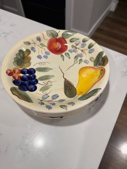 Gibson Hand painted Fruit Dishes