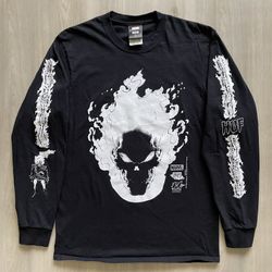 HUF x Marvel Ghost Rider Spirit Of Vengeance Glow In The Dark Shirt Sz Medium