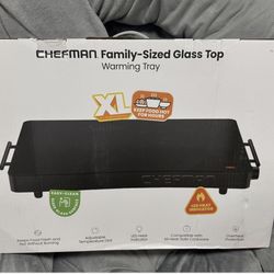 Chefman XL Family-Sized Glass Top Warming Tray 