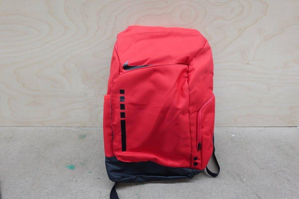 Nike Unisex Polyester Hoops Elite Backpack in Royal Red and Black