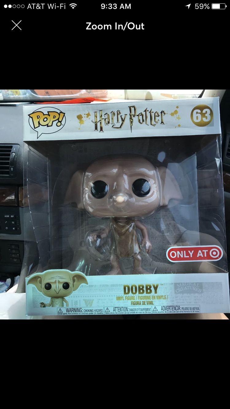Funko pop exclusive Harry Potter 10 inch dobby