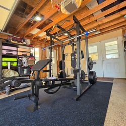 Smith Machine 2001 | Multi-Use Adj Bench | Gym Equipment | Fitness | Squat Rack | Excercise |🔴WEIGHTS AND BARBELL SOLD SEPARATELY 🔴 FREE DELIVERY 🚚