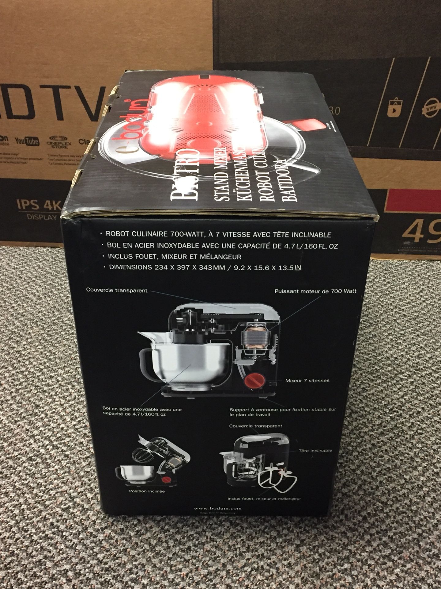 Brand New - e-Bodum 5q/4.7l Bistro Mixer - 11381-01