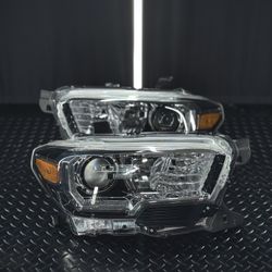 Toyota Tacoma TRD Sport OEM Headlights w/ LED DRL + Harness (2016–2023)