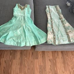 Beautiful Two Piece Ethnic Indian Pakistani Kids Girls Dress Size 1-2 Years