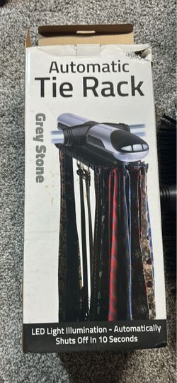 Automatic Tie Rack Grey Stone