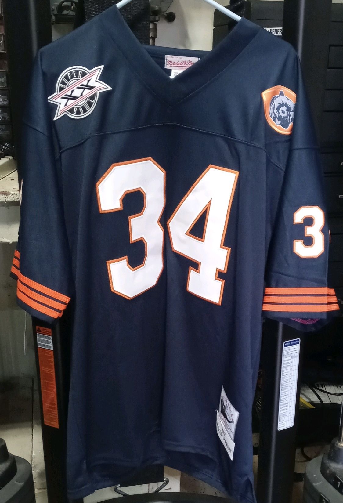 Walter Payton Chicago Bears Blue Jersey New Size XL