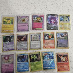 Pokemon Card Lot And Stamps 