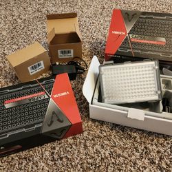 Vibesta Capra LED Camera Light Panels (2) – Adjustable Brightness & Color Temp