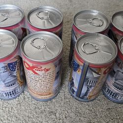 Vintage 1976 President Bicentennial Beer Cans (Empty)