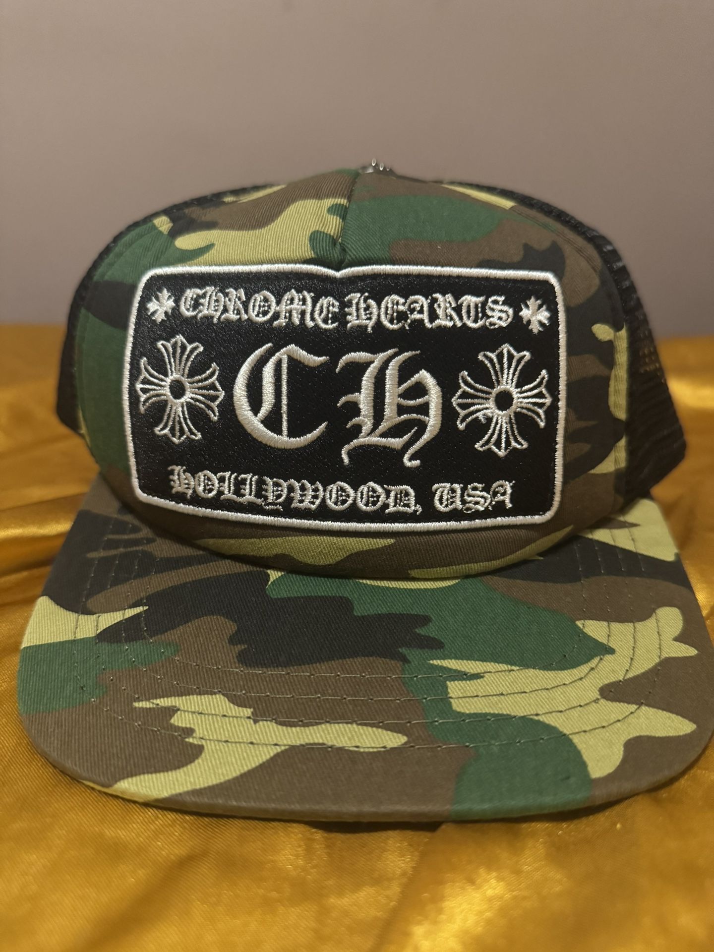 Chrome Hearts Hollywood Corduroy Trucker Cap