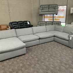 Grey Feather Cloud Sectional 