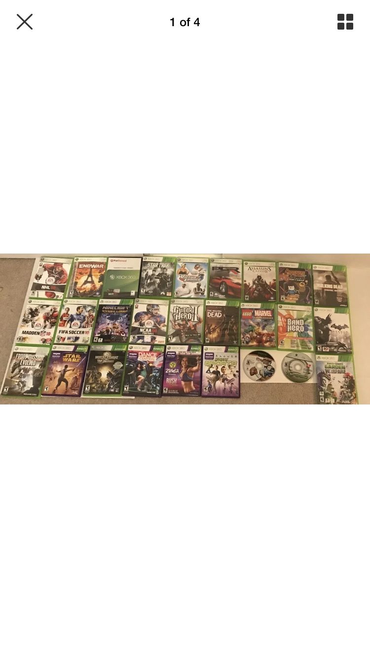 Lot of 27 Xbox 360 games Used