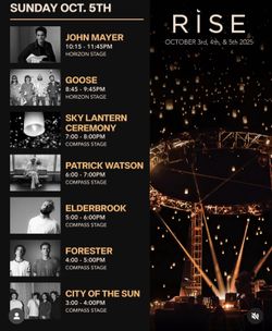 RISE FESTIVAL: SUNDAY TWO GOLD PASSES WITH SHUTTLE INCLUDED