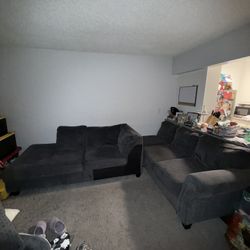 FREE Big Lots Grey Broyhill Sectional 