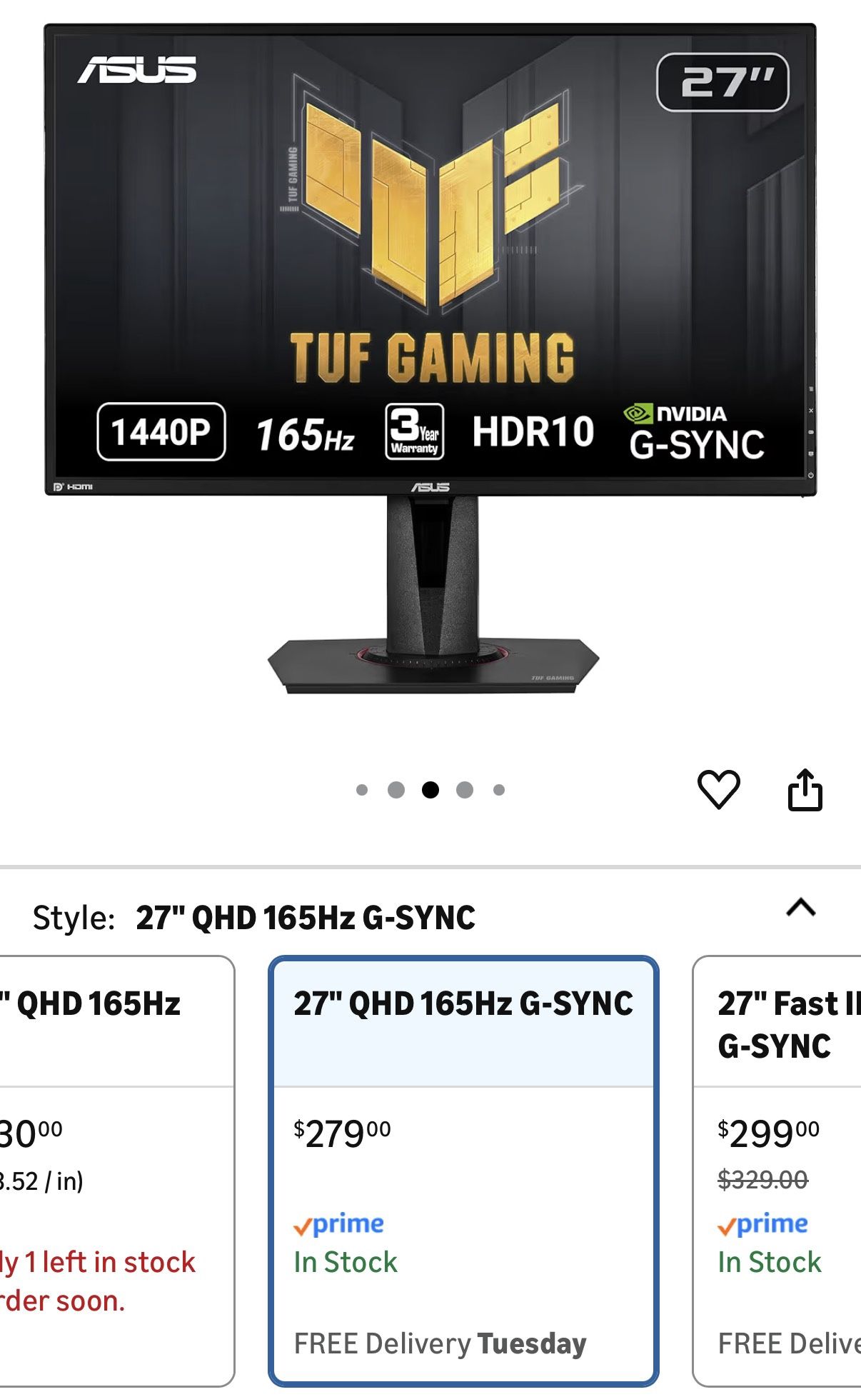 Asus 27” Monitor.