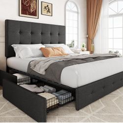 Queen Bed frame With Storage