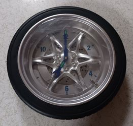Car Wheel Rim Novelty Clock