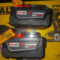 MILWAUKEE M18 BATTERIES 5.0 🔋 