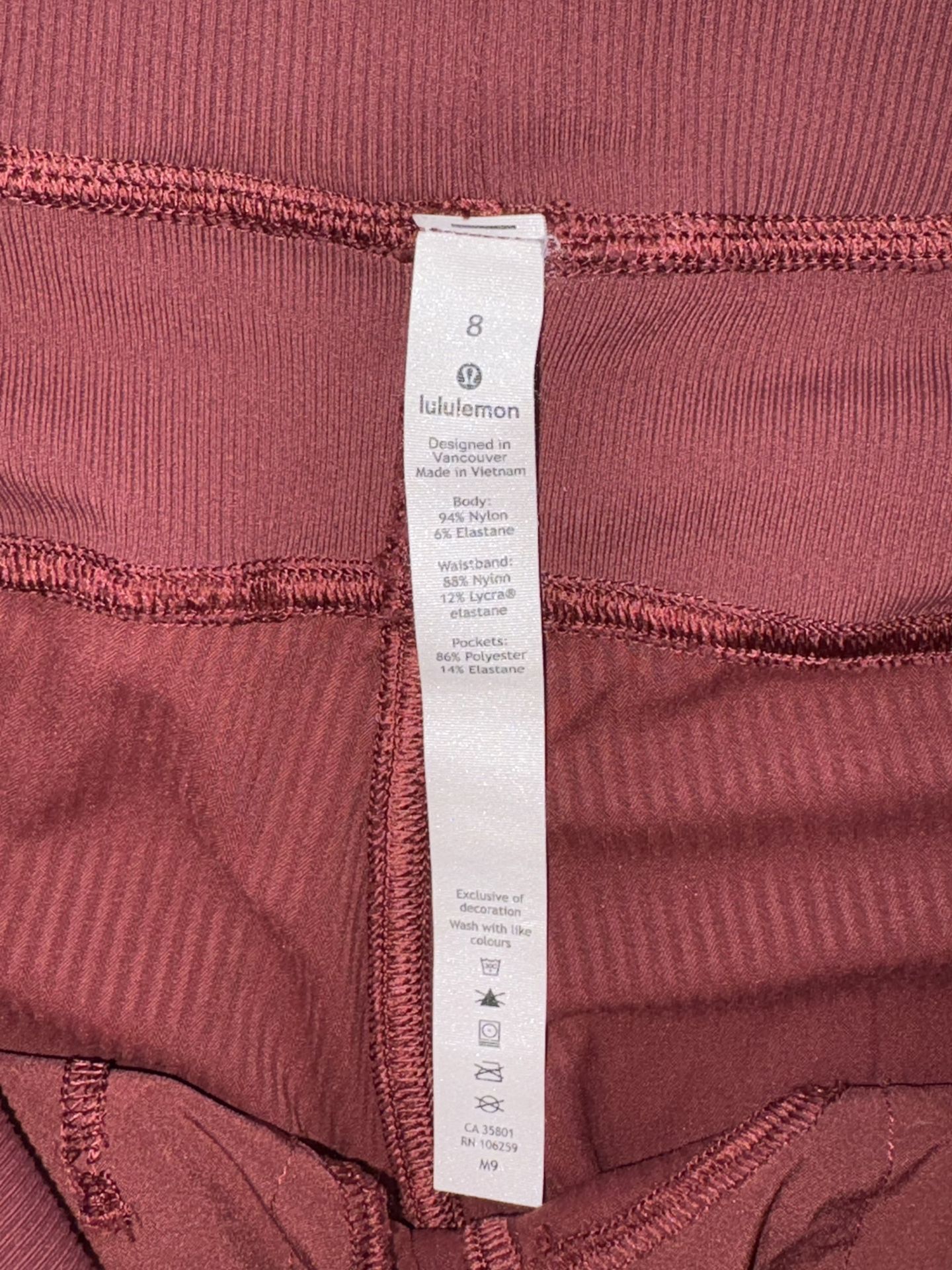 Womens Lululemon Dance Studio Mid Rise Full Length Jogger Pants Size 8