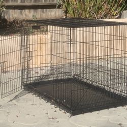 Foldable 2 Door Dog Crate