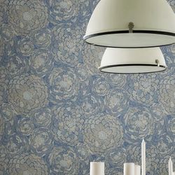 Blue flower wallpaper