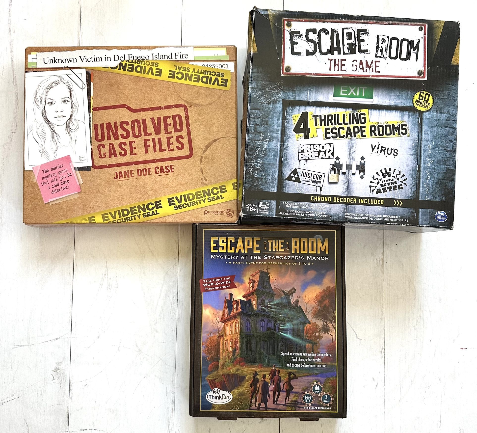 Escape Room The Game, Escape The Room & Unsolved Case Files