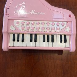 Little Muscisian piano Pink Edition For Kids and Toddlers With Microphone Ages 3 - 5
