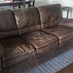 Lane Leather Sofa For Sale