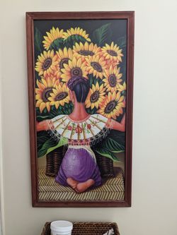 Vintage Traditional Mexican Painting 