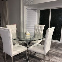 Five piece dining table