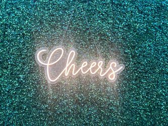 Cheers neon sign