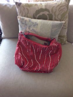 Brand New Leather Ladies bag red