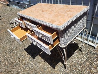 Wicker & Wood Vanity