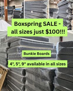Any Size Box Springs
