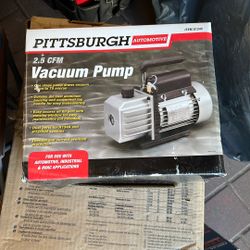 2.5 CFM Vacuum Pump Automotive PITTSBURGH 