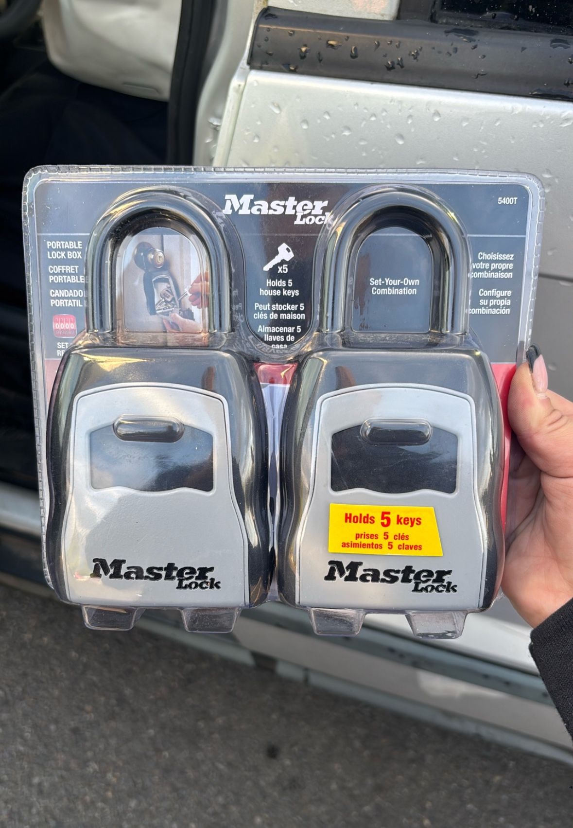 MASTER Portable Combination Lock Box (2pack)