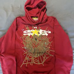 large "Maroon" Sp5der Hoodie 🤡🤡