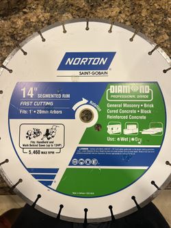 Norton 14’ Fast Cutting Disc 