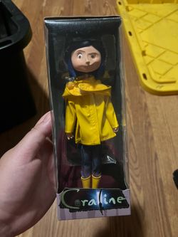 Coraline Raincoat Doll by NECA Reel Toys Laika 7” Toy Figure New Tim Burton